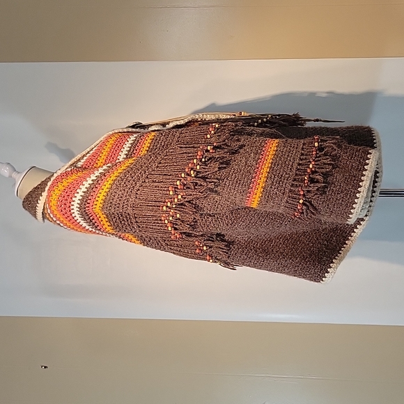 Vintage Handmade Boho Hippy Chic Oversized Sweater - Picture 2 of 14